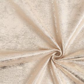 Stretchvelours Metallic – beige/guldmetallic, 