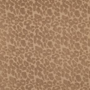 Frottétyg Stretch Leopardmönster  – ljusbrun, 