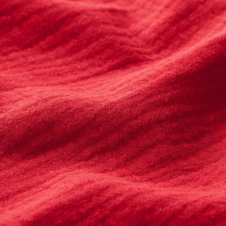 Muslin/Dubbel-krinkelväv – röd,  image number 3