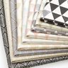Dekorationstyg Jacquard Blad – antracit,  thumbnail number 3