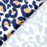 Bomullsjersey Leopard med guldfläckar | Glitzerpüppi – vit/indigo,  thumbnail number 4