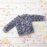 Sommarsweat Stora blommor | Poppy Fabrics – jeansblå,  thumbnail number 5