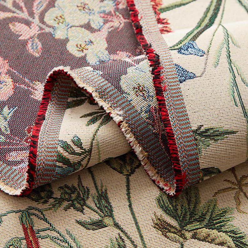 Dekorationstyg Gobeläng Blomsteräng – beige,  image number 3