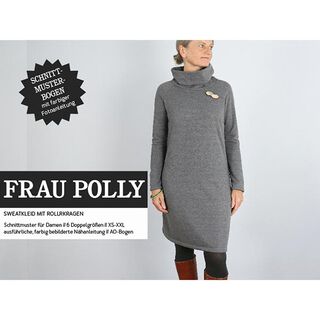 FRAU POLLY - bekväm sweatklänning med polokrage, Studio Schnittreif  | XS -  XXL, 