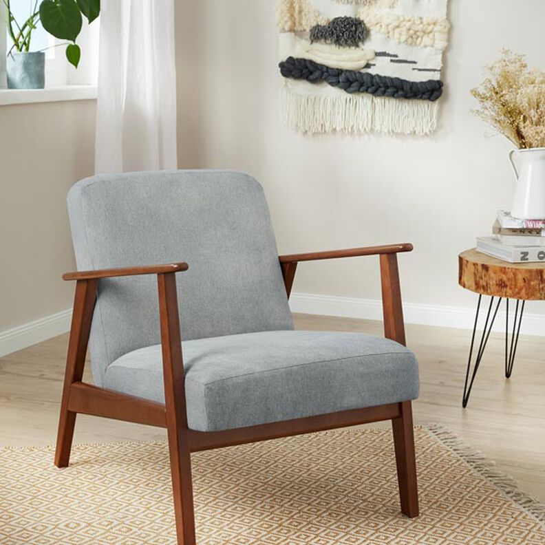 Stoppningstyg Ultramikrofiber konstläder – grått,  image number 8
