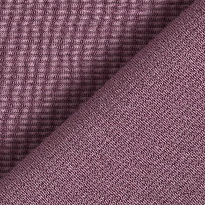 Ottoman-ribbad jersey enfärgad – aubergine,  image number 4