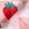 Behandlad bomull Jordgubbsrutor – rose/röd,  thumbnail number 5