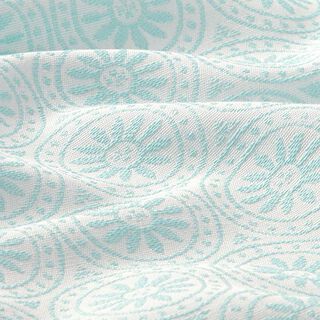Outdoortyg jacquard Cirkel-ornament – mint/yllevit, 