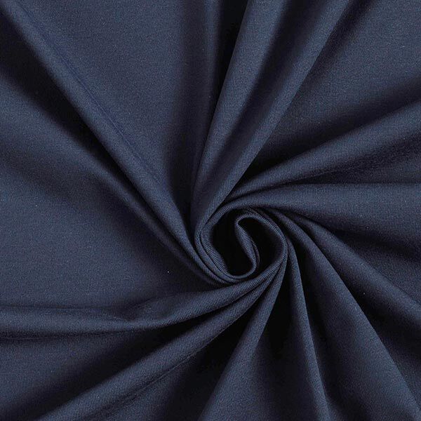 Bomullsjersey medium enfärgad – nattblå,  image number 1
