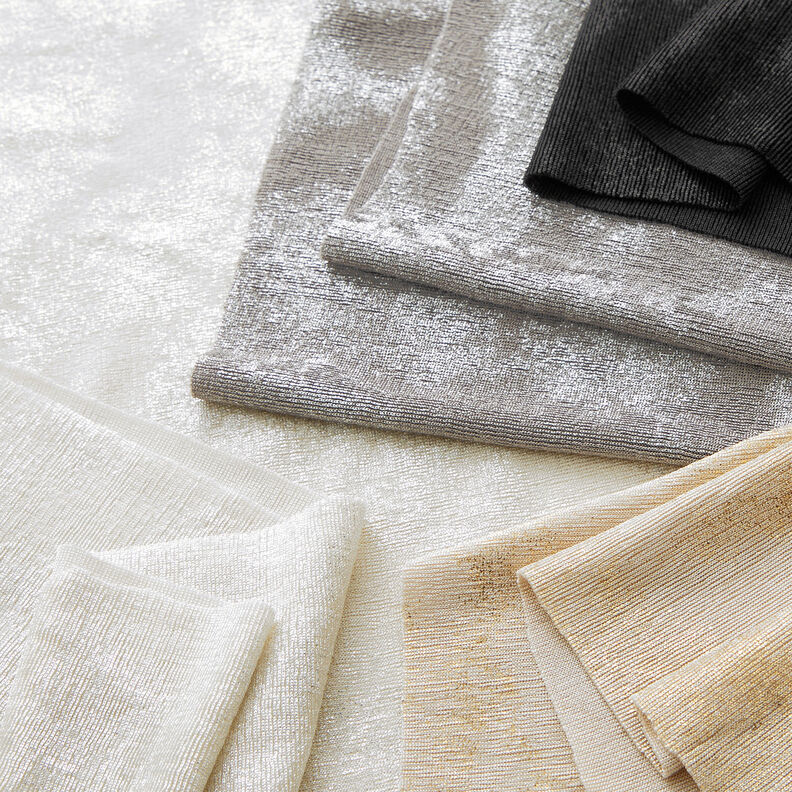 jersey glitterfolie – grått/gammalt silver, image number 7