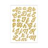 Strykfolie Glitter A-Z – guld metallisk | Rico Design,  thumbnail number 1