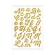 Strykfolie Glitter A-Z – guld metallisk | Rico Design,  thumbnail number 1