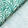 Behandlad bomull abstrakta palmblad &ndash; pepparmynta/elfenbensvit,  thumbnail number 4