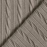 Stickat Cloqué flätmönster – sidengrå,  thumbnail number 4