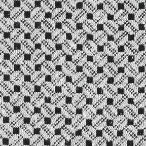 Kapptyg små fyrkanter – vit/svart, 