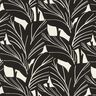 Dekorationstyg Panama Eleganta blad – svart/natur,  thumbnail number 1