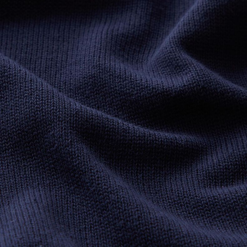 Stickat bomullstyg – nattblå,  image number 2