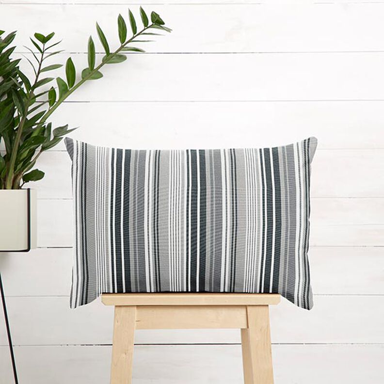 Markistyg blandade ränder – ljusgrått/mörkgrå,  image number 9