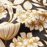 Bomullssatin tropiska blommor – svart,  thumbnail number 2