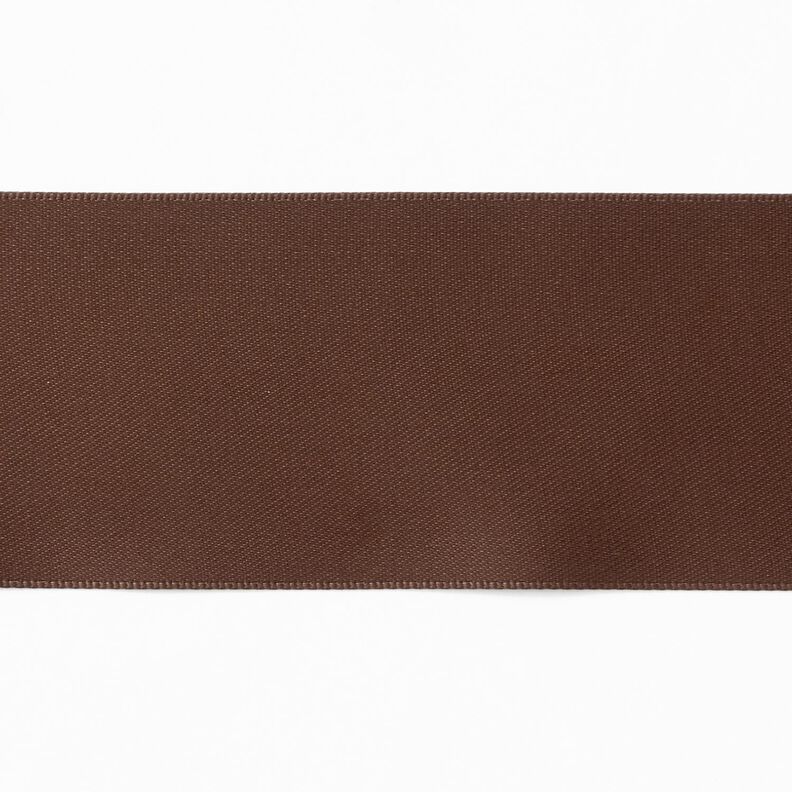 Satinband [50 mm] – mörkbrun,  image number 1