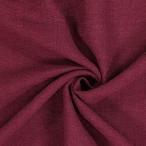 Linnetyg ramie mix stonewashed, kraftig kvalitet – bordeauxröd, 