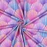 French Terry Sommarsweat Musslor Digitaltryck | by Poppy – lavender/blålila,  thumbnail number 3