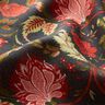 Viskostyg Paisley-blommor – antracit/eldröd,  thumbnail number 2