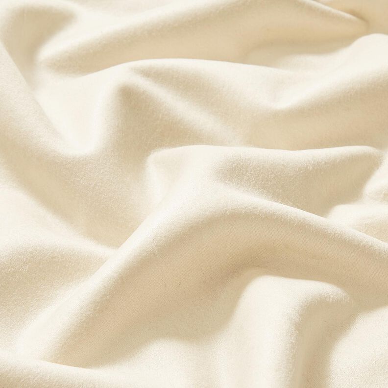 Velourtyg med fuskpäls på baksidan – kräm,  image number 3