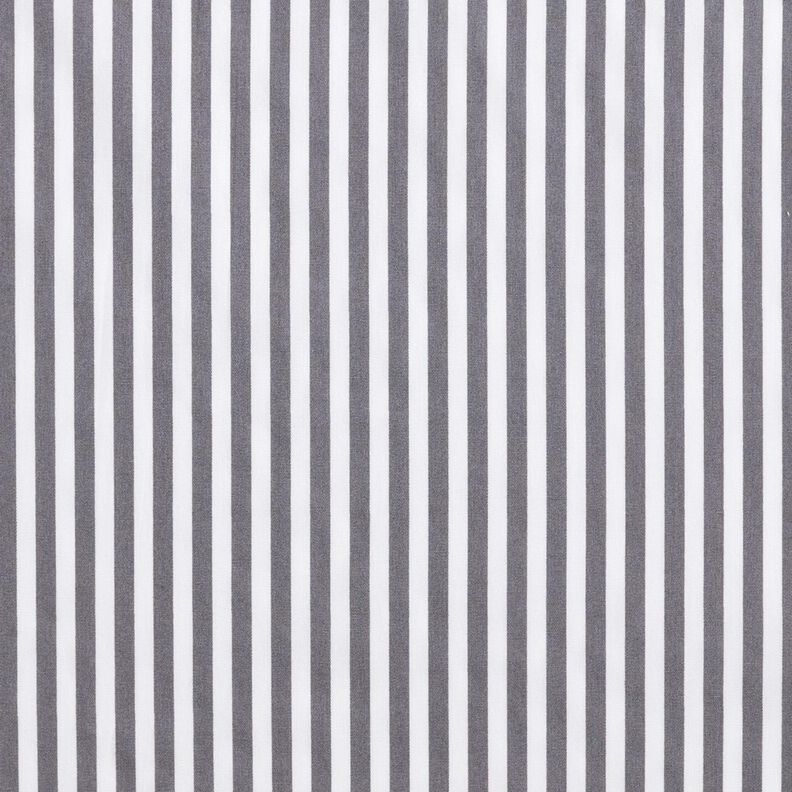 Bomullspoplin smala ränder – skiffergrått/vit,  image number 1