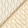 Stickat tyg Crochette – yllevit,  thumbnail number 5