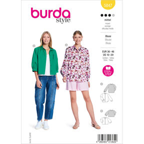 Blus | Burda 5847 | 36-46, 