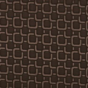 Fodertyg Jacquard retromönster – mörkbrun, 