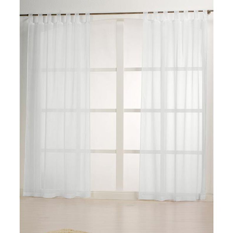 Gardintyg breda ränder effekttrådar 300 cm – vit,  image number 5