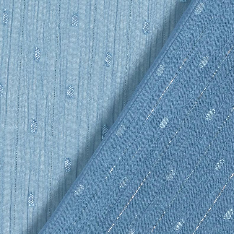 chiffong dobby metallic kritstrecksränder – lysande blå/silvermetallic,  image number 4