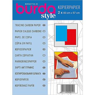 Burda Kopieringspapper, blått och rött, 