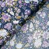 Bomullspoplin romantisk blomsteräng – marinblått/lavender,  thumbnail number 4