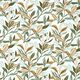 Dekorationstyg Canvas målade blad – grön/vit,  thumbnail number 1