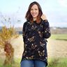 Bomullsjersey Gyllene fjärilar | Glitzerpüppi – svart,  thumbnail number 5