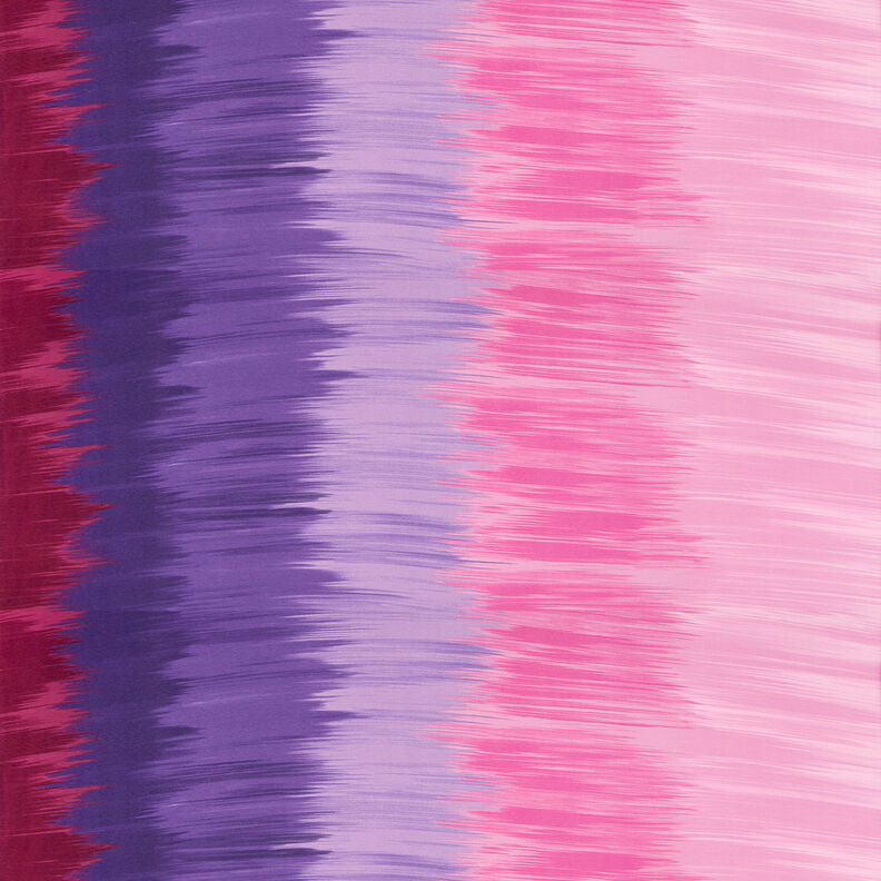 Viskosjersey färggradient längsgående ränder – aubergine/fläder,  image number 1