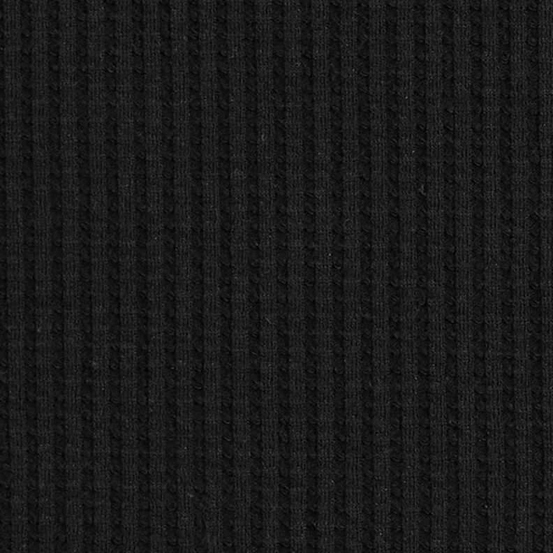 bomullsvåffeljersey enfärgad – svart,  image number 4