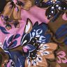 French Terry Sommarsweat Målade blommor Digitaltryck – indigo/brun,  thumbnail number 2