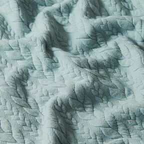 Jerseyjacquard Cloqué Flätat mönster – mint, 