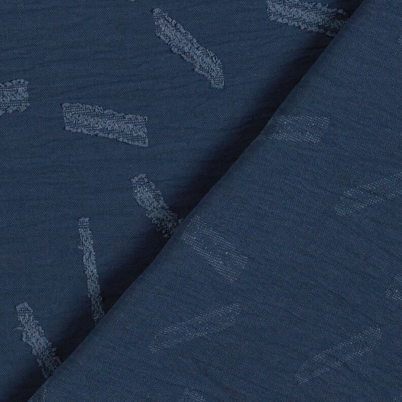 Jacquard dobby ränder – marinblått,  image number 5