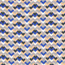 lätt satin retromönster – indigo/beige,  thumbnail number 1
