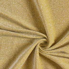 Jerseytyg Silverglitter Glamour – senap, 