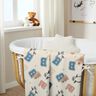 Mysfleece Collagejacka-stil – ljusbeige/blå,  thumbnail number 6