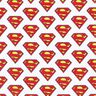 Bomullspoplin Superman-logga Licenstyg | DC Comics – vit,  thumbnail number 1