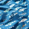 Bomullstyg Kretong abstrakta fiskar – blå,  thumbnail number 2