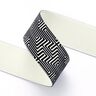 Resårband Labyrint [ 3,5 cm ] – svart/vit,  thumbnail number 2