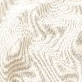 Dekorationstyg Jacquard diskreta ribbor – kräm, 